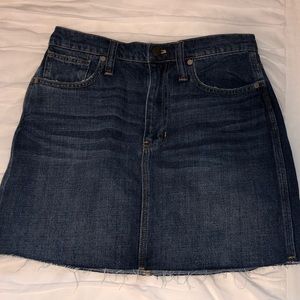 Madewell denim skirt